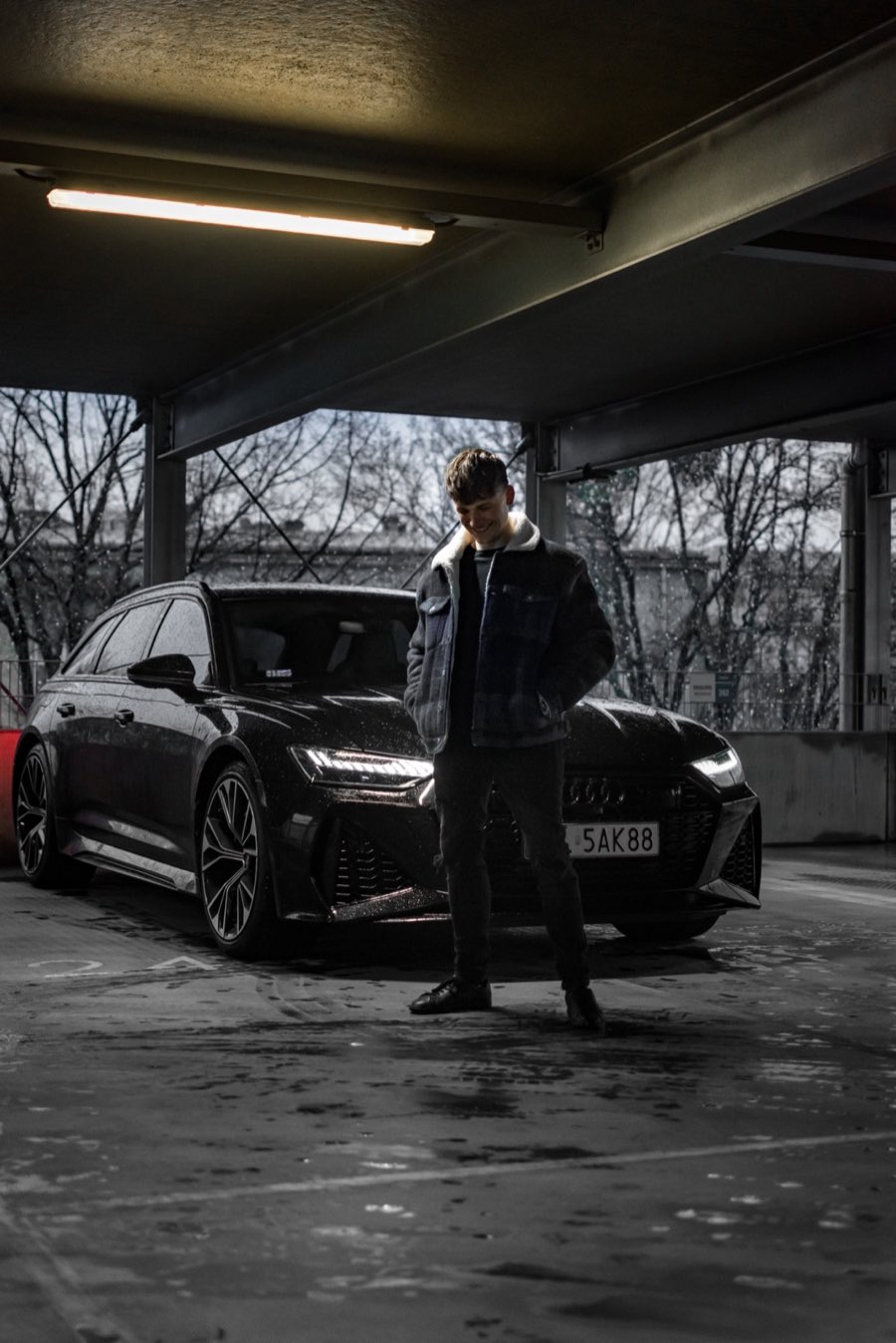 Jakub Kalinowski, Creative Director, on location during a shoot